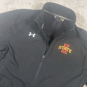 Under  Armour Storm Iowa State Embroidered Logo Full-Zip Jacket Mens Small Black